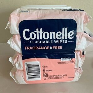 Cottonelle Flushable Wipes Fragrance Free